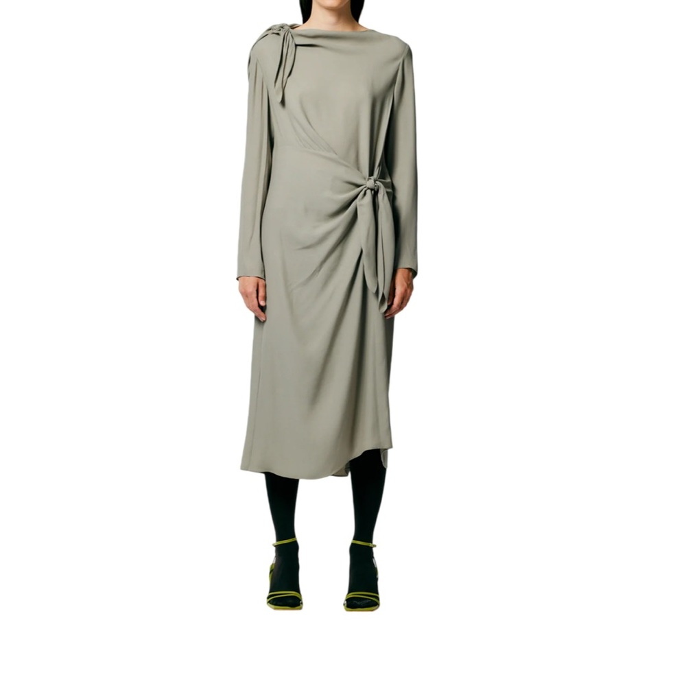 NWT TIBI Feather Weight Eco Crepe Benedict Dress SIZE 12US